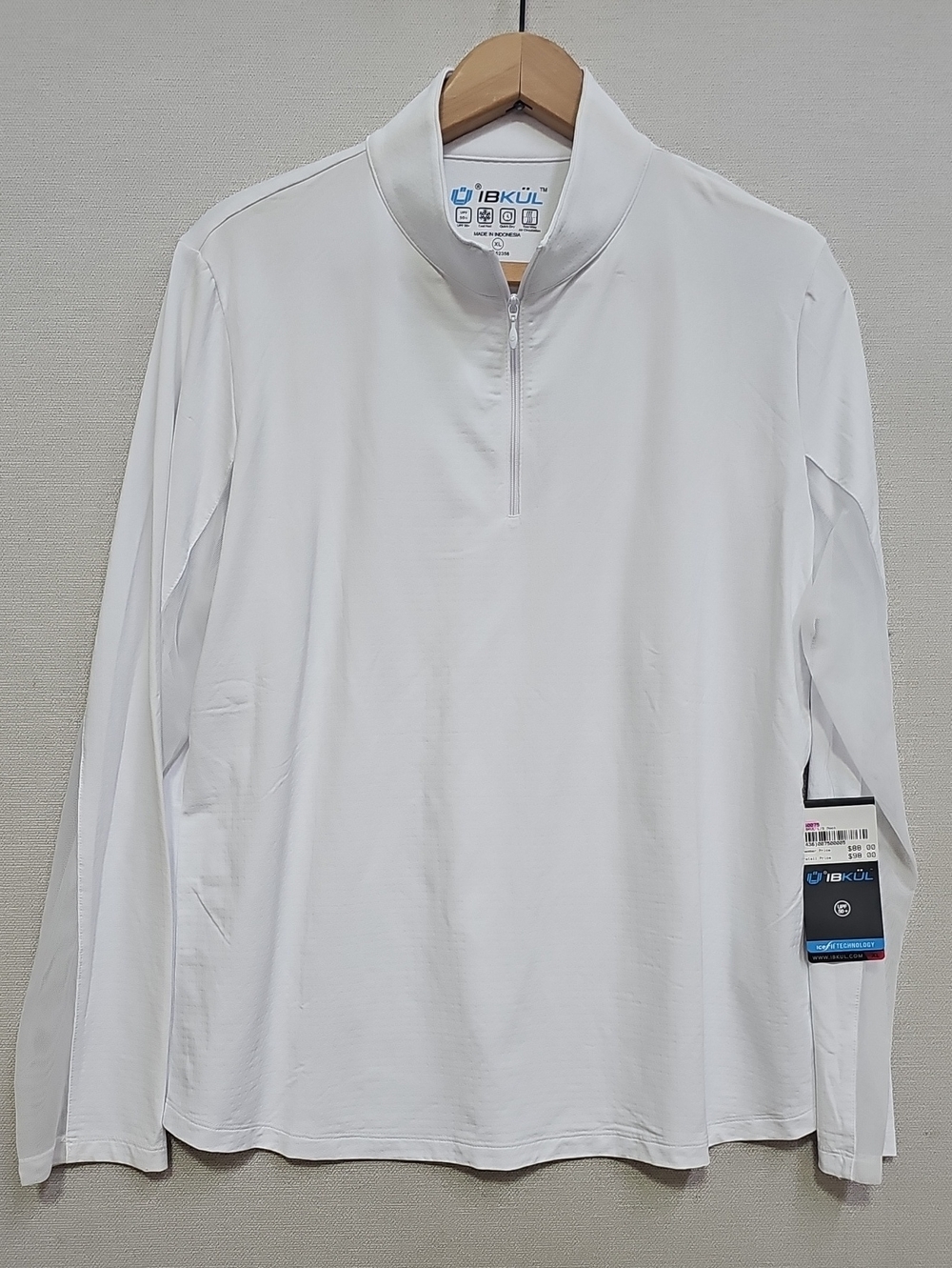 IBKUL LONG SLEEVE MOCK PULLOVER BFPM-09-045